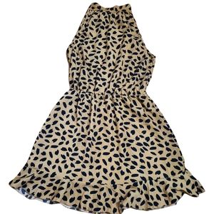 SHEIN ALLOVER PRINT TIE BACK DRESS SIZE LARGE